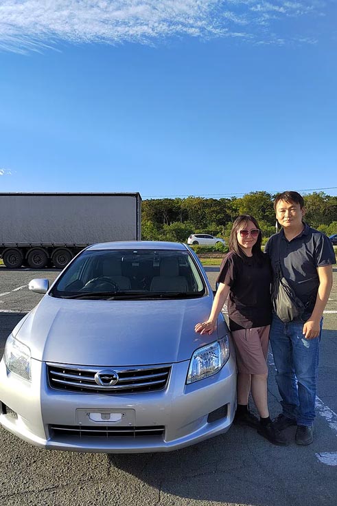 トヨタ カローラアクシオと我々からご購入いただいたお客様